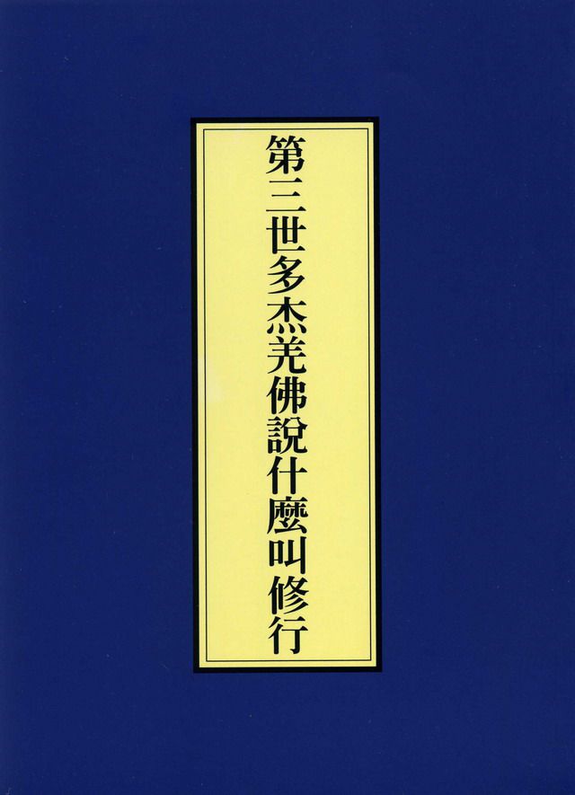 南無第三世多杰羌佛說法：什麼叫修行