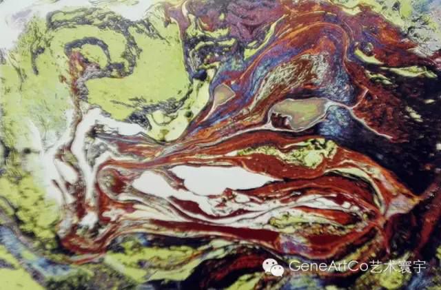 H.H.第三世多杰羌佛西洋畫、超自然抽象色彩作品：美色的鑒賞