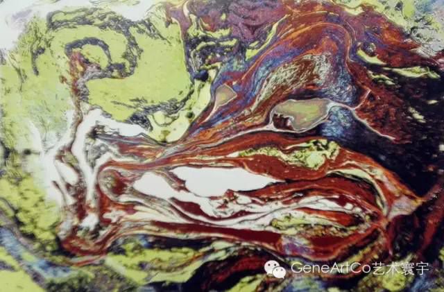 H.H.第三世多杰羌佛西洋畫、超自然抽象色彩作品：美色的鑒賞