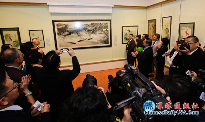 「名畫家魚展廳」亮相洛杉磯 填補北美水墨畫展空白